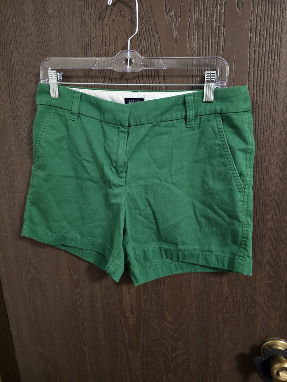 J. Crew Green Cotton Chino Bermuda Shorts